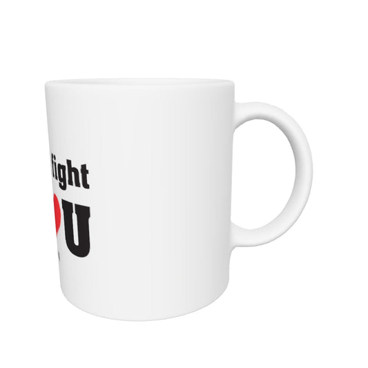 God will fight for YOU-White glossy Mug